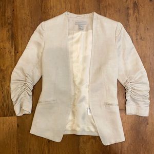 Cream linen blazer H&M